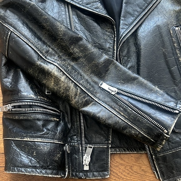 YSL leather biker jacket - Picture 3 of 13